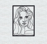 Beautiful Face | Metal Wall Art