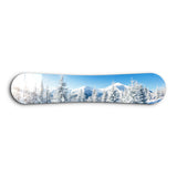 Snowy Alpine Landscape | Snowboard Glass Wall Art