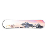 Sunrise Alpine Peaks | Snowboard Glass Wall Art