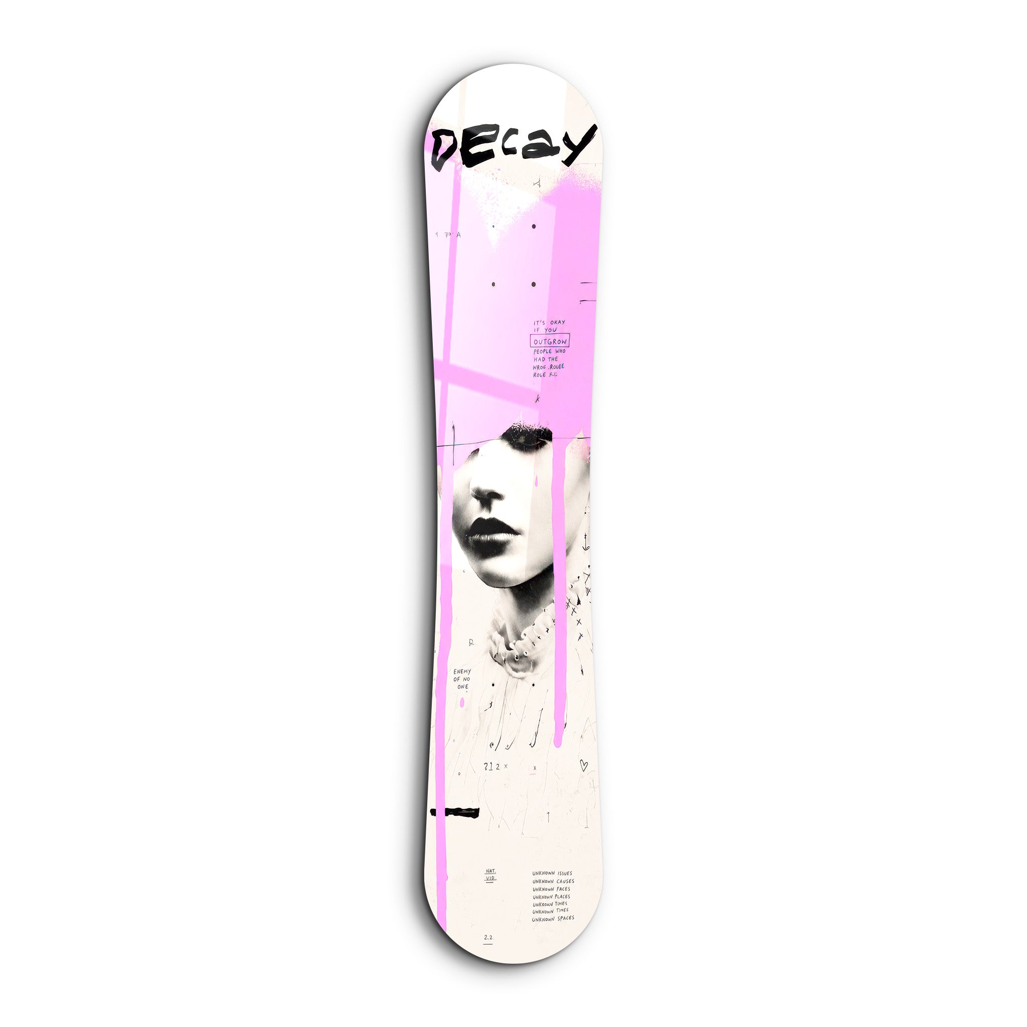 Pink graffiti portrait glass wall art featuring vibrant graffiti design, suitable for modern home or office decor.