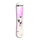 Pink Graffiti Portrait | Snowboard Glass Wall Art