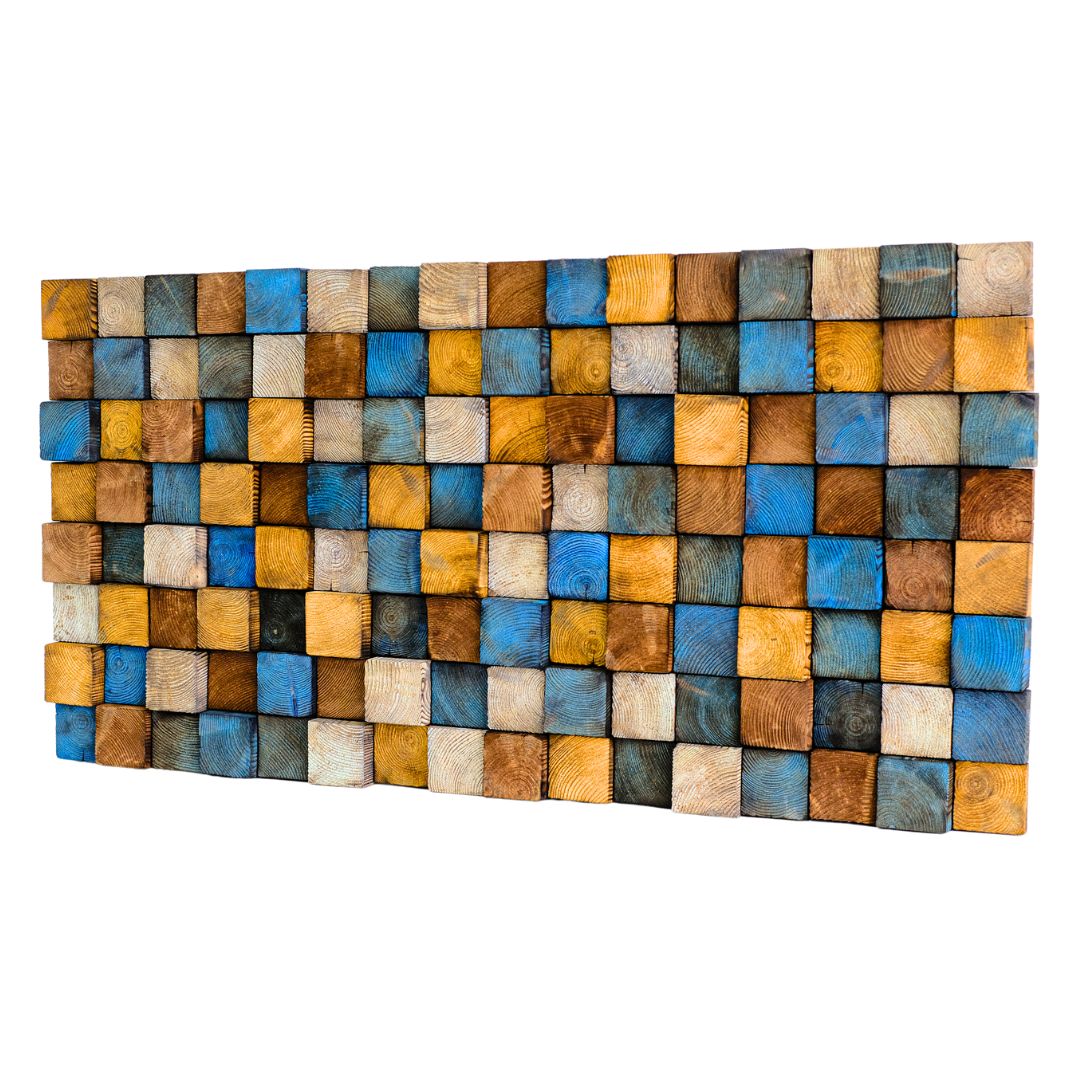 Smoked Colored | Premium Wood Handmade Wall Sculpture - Artdesigna