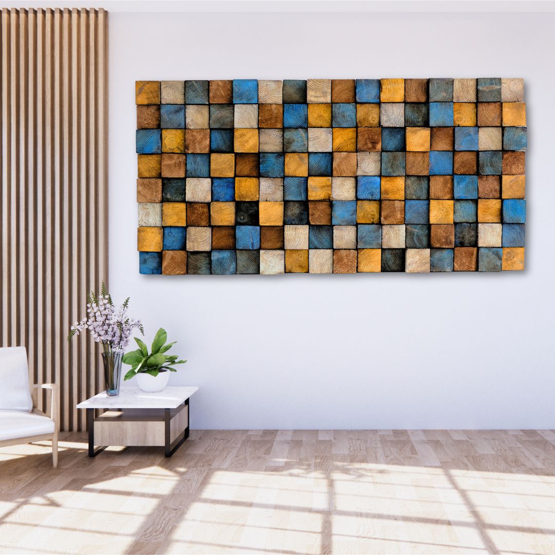 Smoked Colored | Premium Wood Handmade Wall Sculpture - Artdesigna