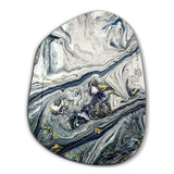 ・"Gold and Ink"・Amorphous Collection Glass Wall Art