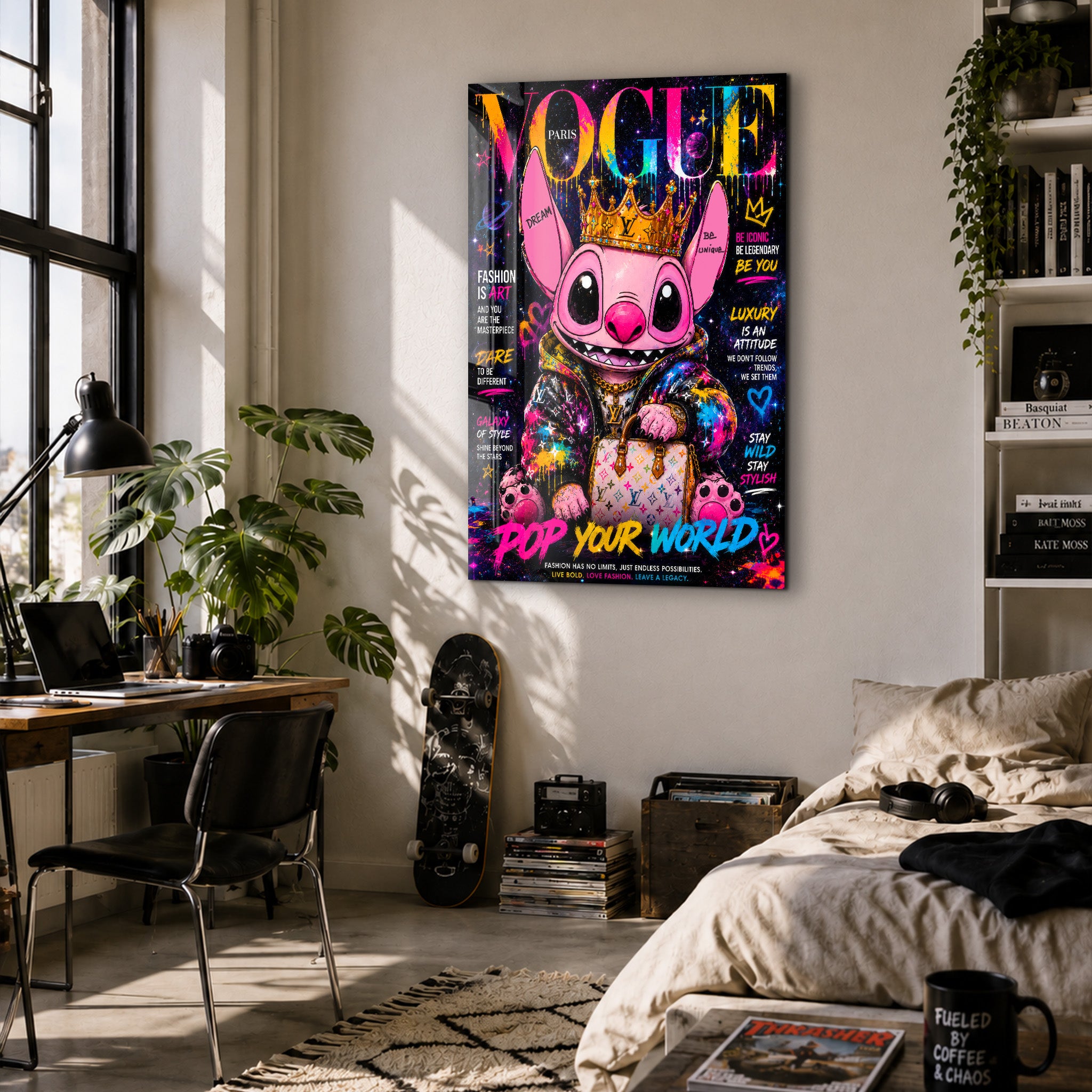 Vogue Galaxy by Mr. Pablo Costa | Glass Wall Art