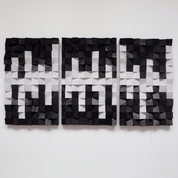 Black and White | Wood Wall Sculpture