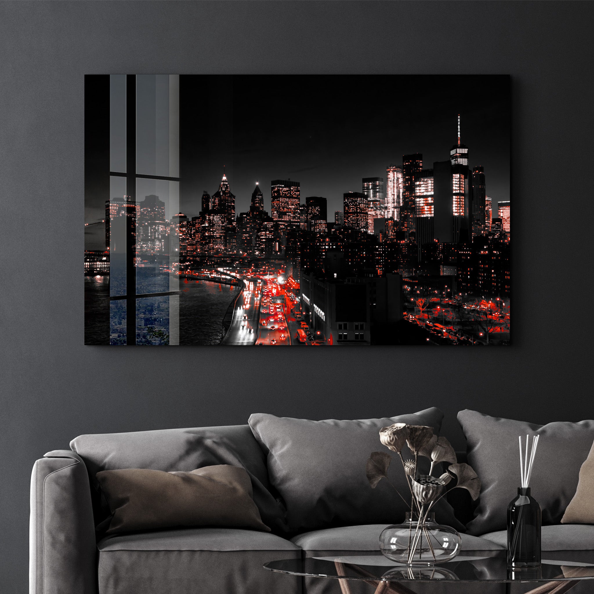 Gotham City | Glass Wall Art