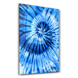 Blue Feather | Glass Wall Art