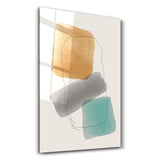 Abstract Shapes V13 | Glass Wall Art