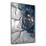 Blue Wave Pattern | Glass Wall Art
