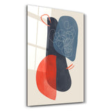 Pastel Tones Abstract 6 | Glass Wall Art