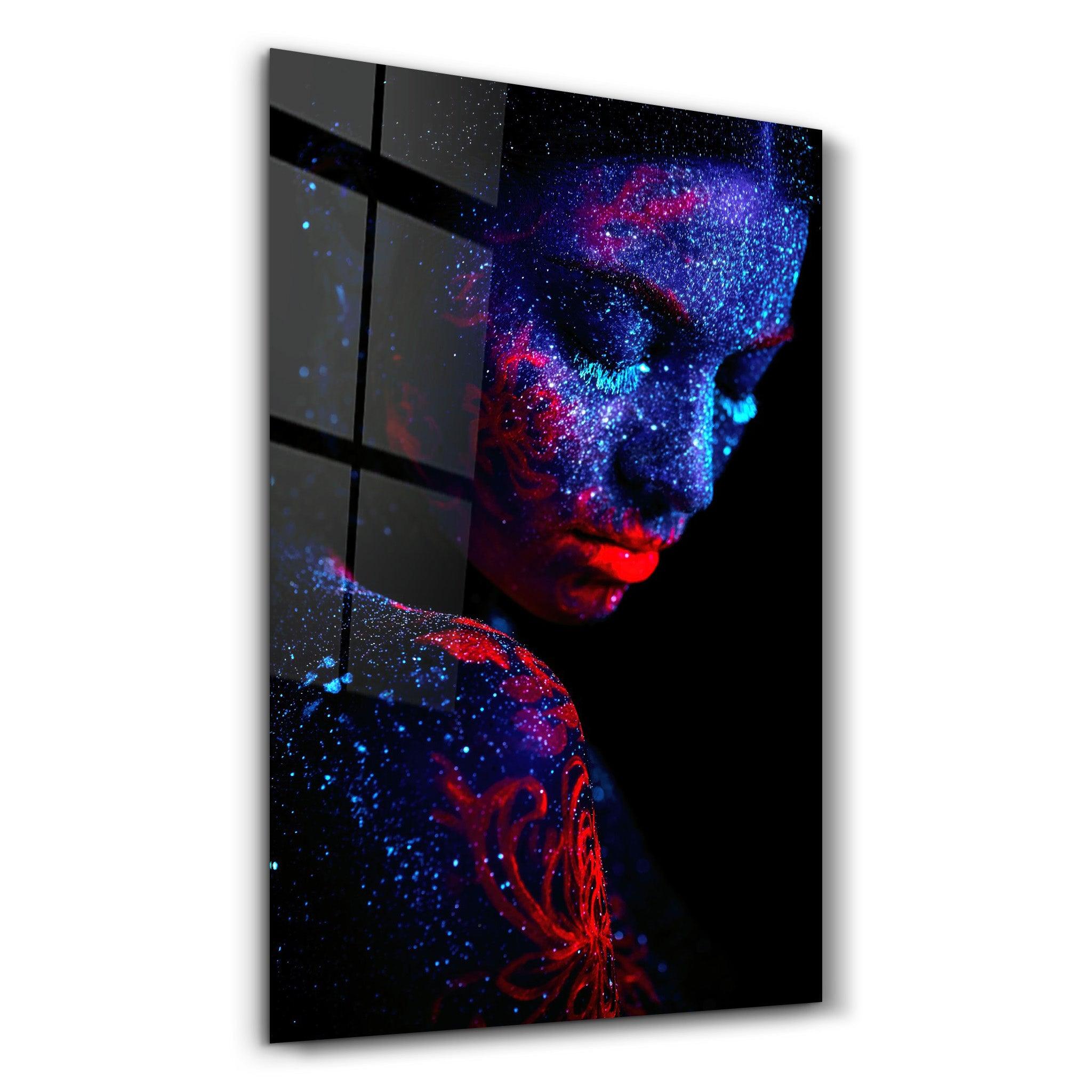 Night Sky | Glass Wall Art - Artdesigna