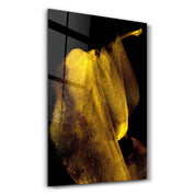 Golden Glow | Glass Wall Art - Artdesigna