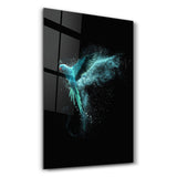 Turquoise Parrot | Glass Wall Art