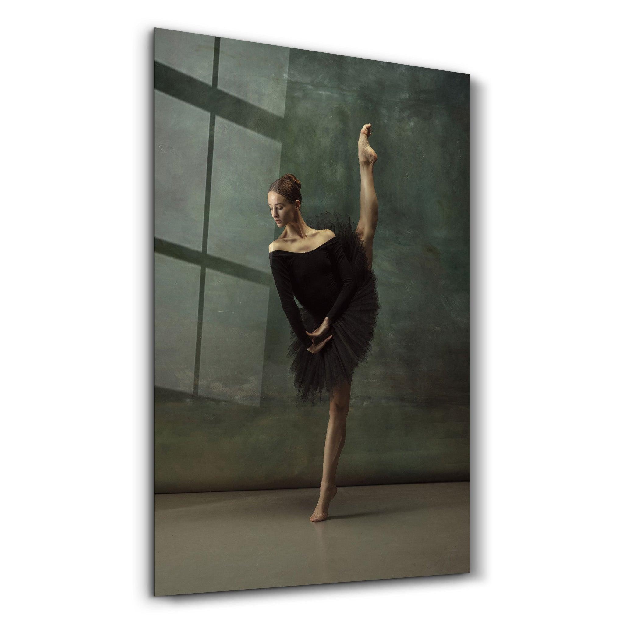 Ballerina V1 | Glass Wall Art - Artdesigna