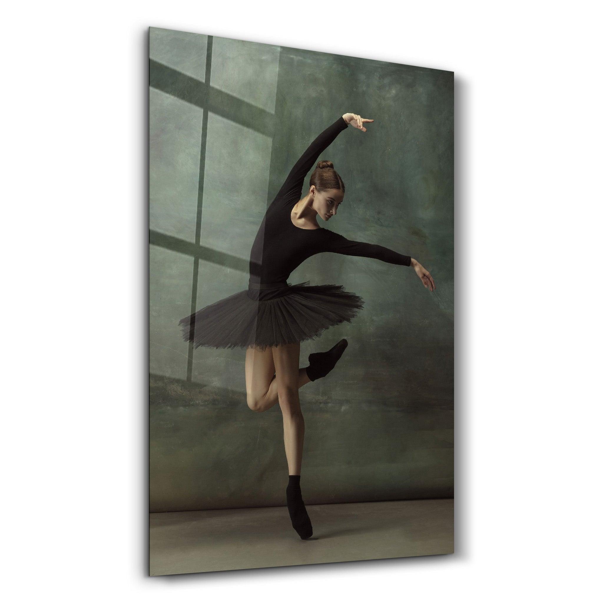 Ballerina V2 | Glass Wall Art - Artdesigna