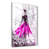 Ballerina (Pink) | Glass Wall Art