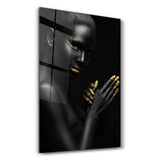 Dipped in Gold | Glass Wall Art