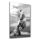 Running Horse | Glass Wall Art