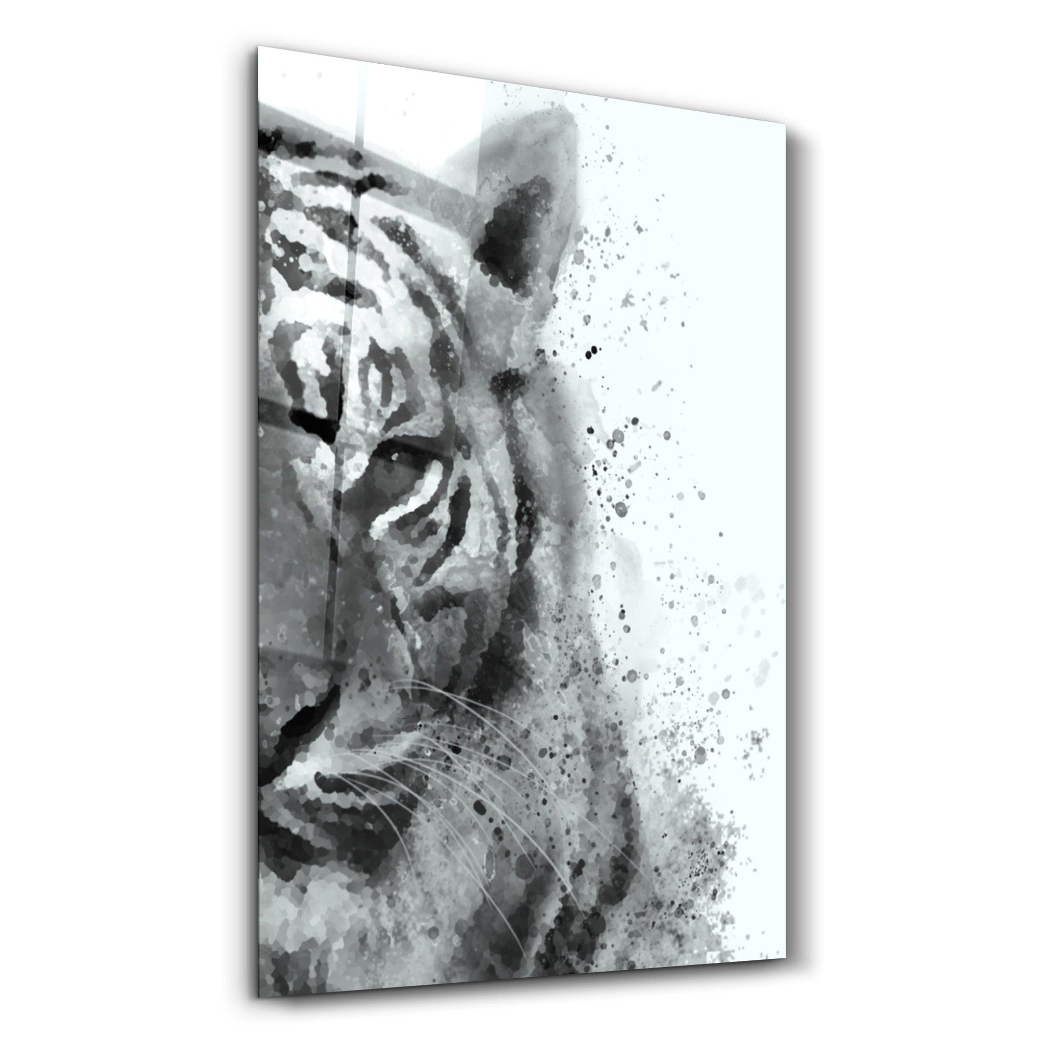 Tiger 6 | Glass Wall Art - Artdesigna