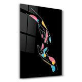Modern Line Abstract V5 | Glass Wall Art