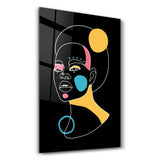 Modern Line Abstract V12 | Glass Wall Art