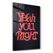 Yeah You Right | Glass Wall Art - Artdesigna