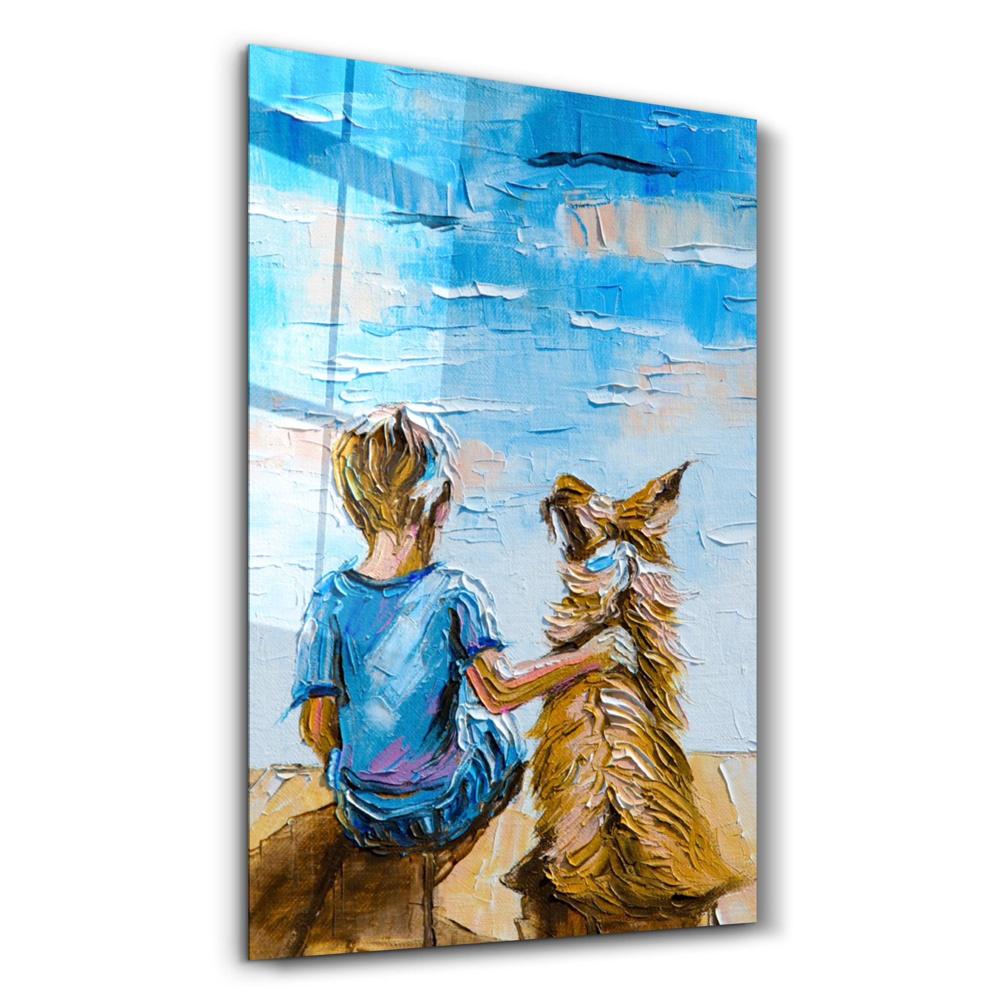 Best Friends | Glass Wall Art - Artdesigna