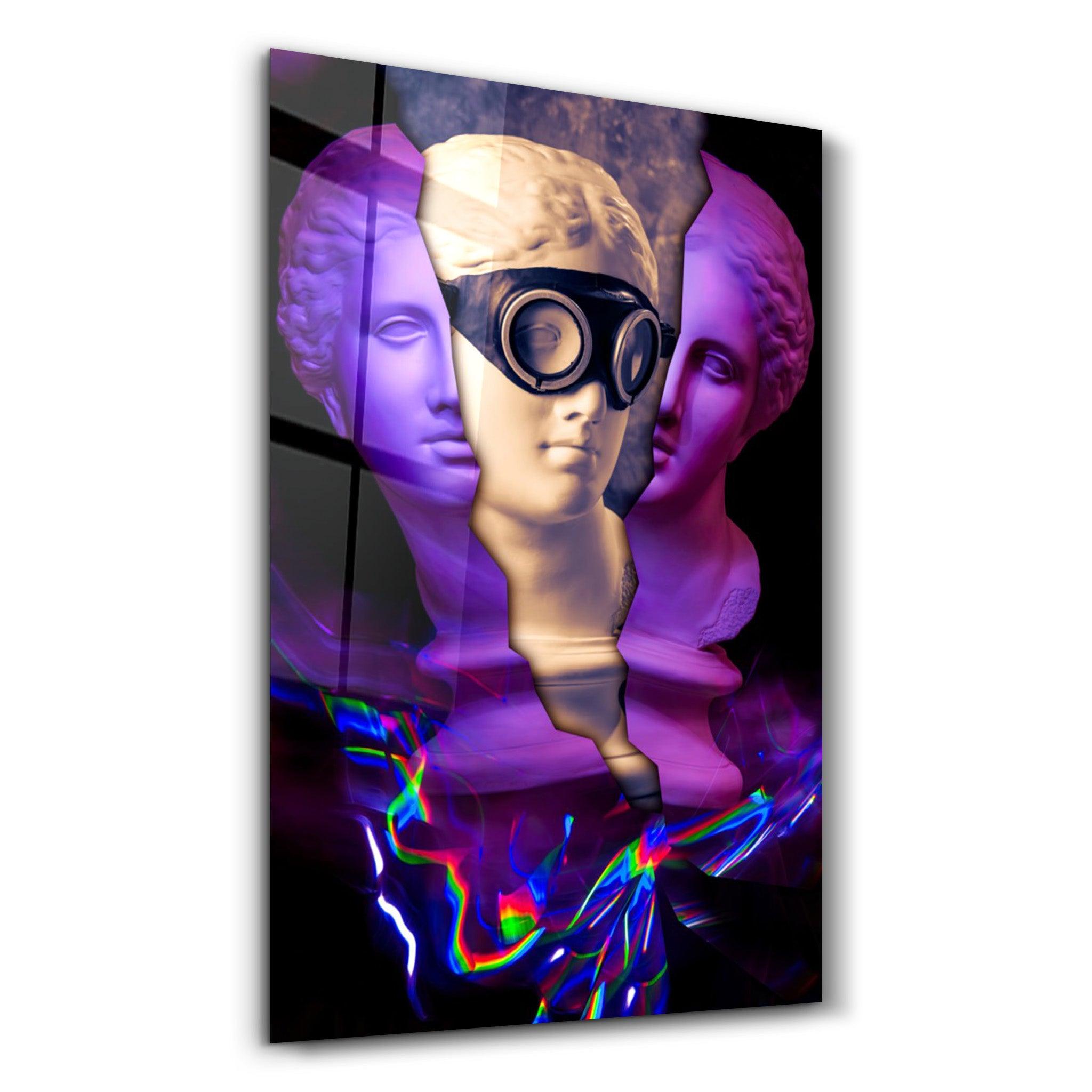 Sculpture v5 | Glass Wall Art - Artdesigna