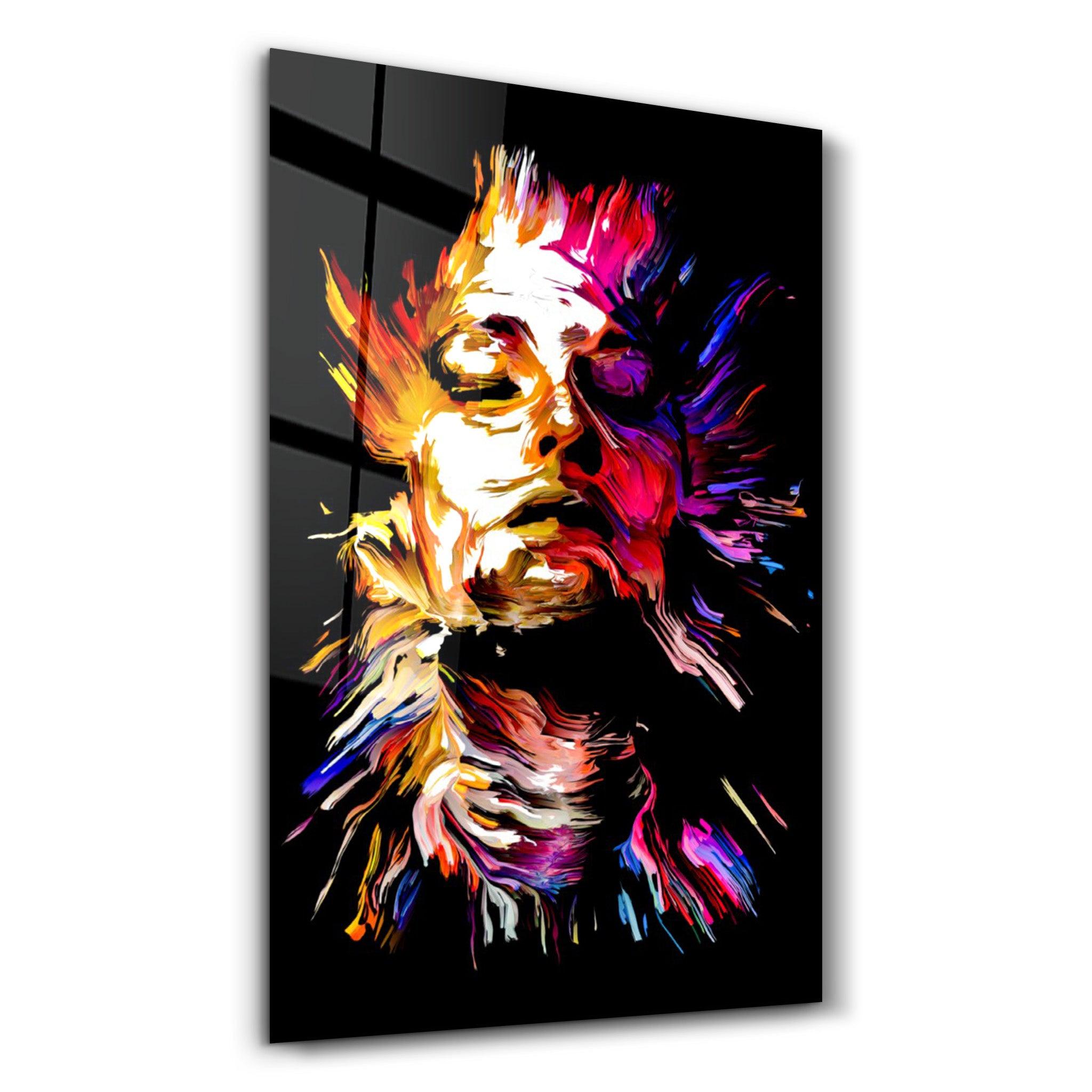 AbstractWoman | Glass Wall Art - Artdesigna