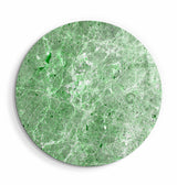・"Marble Stone - Green"・Rounded Glass Wall Art
