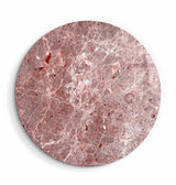 ・"Marble Stone - Off Red"・Rounded Glass Wall Art