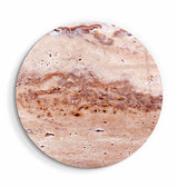 ・"Travertine - SunSet "・Rounded Glass Wall Art