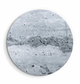 ・"Travertine Stone - Light Gray"・Rounded Glass Wall Art