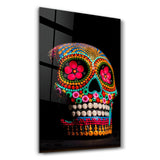 Sugar Skull - Mexican Skull | Designers Collection Glass Wall Art