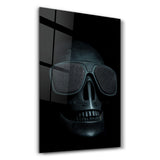 Black Skull | Glass Wall Art