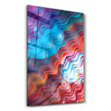 Waive of Colors | Glass Wall Art