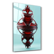 Abstract Modern Design V2 | Designer's Collection Glass Wall Art - Artdesigna