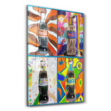 Retro Design Coke Bottles | Contemporary Collection Glass Wall Art