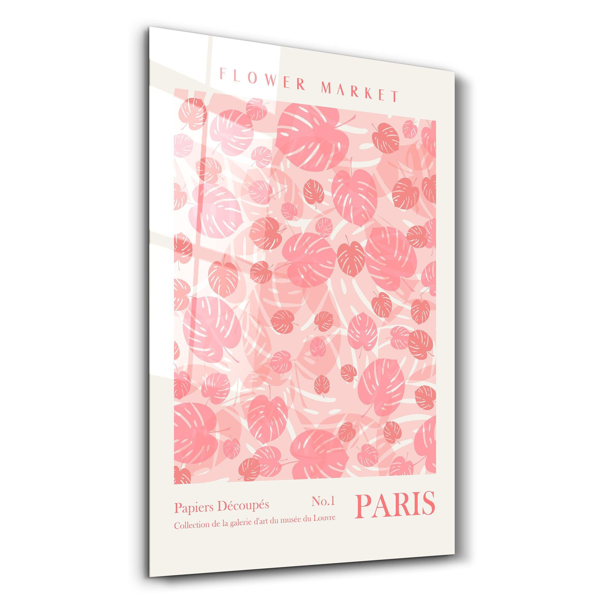 Flower Market No:1 Paris | Gallery Print Collection Glass Wall Art - Artdesigna