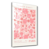 Flower Market No:1 Paris | Glass Wall Art