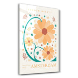 Flower Market No:3 Amsterdam | Glass Wall Art