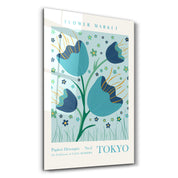 Flower Market No:2 Tokyo | Gallery Print Collection Glass Wall Art - Artdesigna