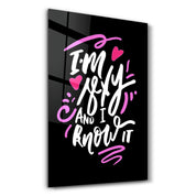 I'm Sexy and I Know it - Black | Motivational Glass Wall Art - Artdesigna