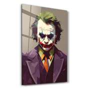 Joker Pixels | Designers Collection Glass Wall Art - Artdesigna