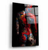 Tattooed Body 3 | Designers Collection Glass Wall Art