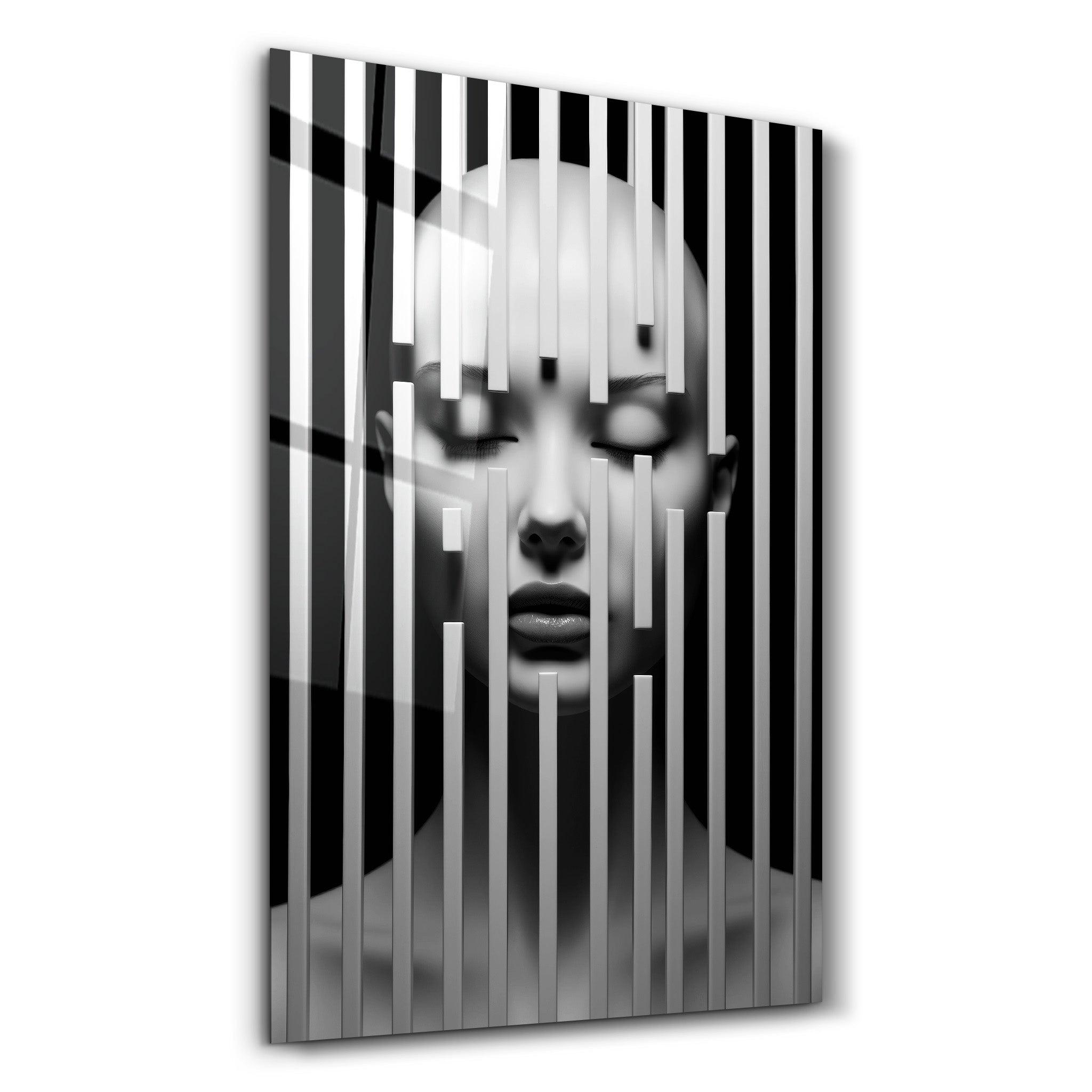 Behind the Bars 2 | Designers Collection Glass Wall Art - Artdesigna