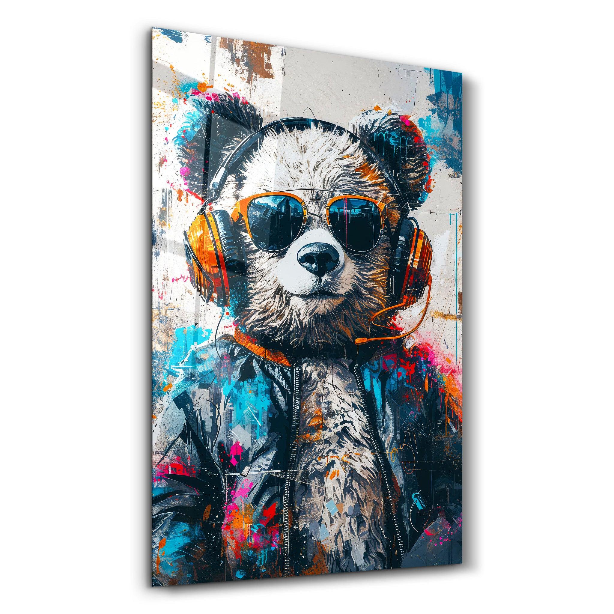 Panda・Designers Collection Glass Wall Art - Artdesigna