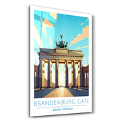 Brandenburg Gate-Berlin Germany-Travel Posters | Glass Wall Art - Artdesigna