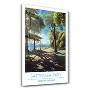 Battersea Park-London England-Travel Posters | Glass Wall Art - Artdesigna